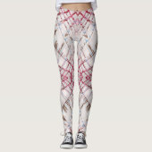 Abstracte roze dynamische textuur. leggings (Voorkant)