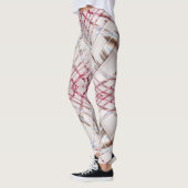 Abstracte roze dynamische textuur. leggings (Links)
