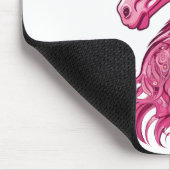 Abstracte roze eenhoorn muismat (Hoek)