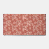 Abstracte roze en gele floralen afspelen bureaumat (Voorkant)