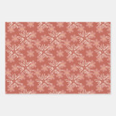 Abstracte roze en gele floralen afspelen inpakpapier vel (Voorkant)