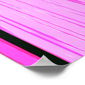 Abstracte roze en groene verticale strepen 704 poster (Hoek)