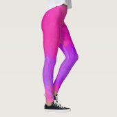 Abstracte roze en paarse leggings (Rechts)