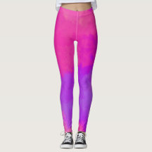 Abstracte roze en paarse leggings