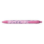 Abstracte roze en paarse vormen aangepaste pennen (Achterkant)
