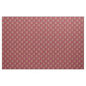 Abstracte roze en rode rozen met groen stof (Yard (91,4 cm))