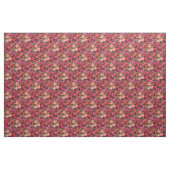 Abstracte roze en rode rozen met groen stof (Fat Quarter)