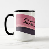 Abstracte Roze en Zwarte Golf Mok (Links)