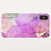 Abstracte roze Folie Flowers Case-Mate iPhone Case (Achterkant (horizontaal))