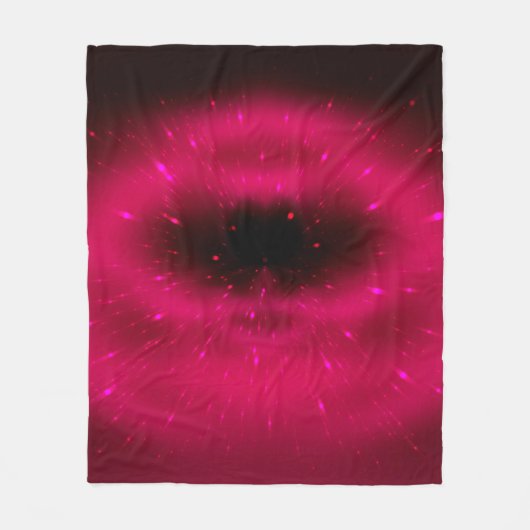 Abstracte roze fractale samenstelling. Magische ex Fleece Deken (Voorkant)