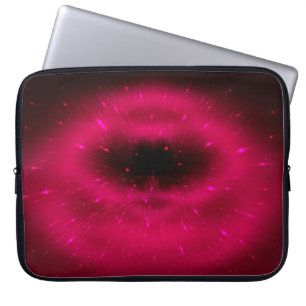 Abstracte roze fractale samenstelling. Magische ex Laptop Sleeve
