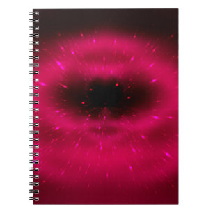 Abstracte roze fractale samenstelling. Magische ex Notitieboek