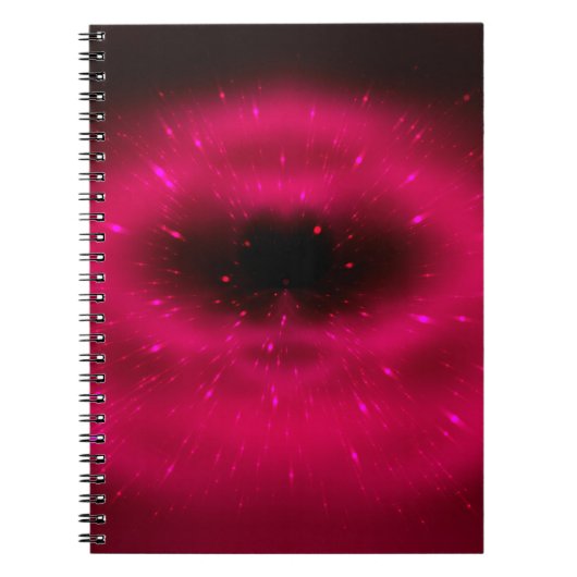 Abstracte roze fractale samenstelling. Magische ex Notitieboek (Voorkant)