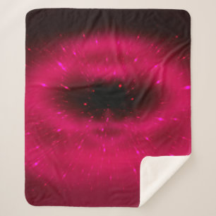 Abstracte roze fractale samenstelling. Magische ex Sherpa Deken