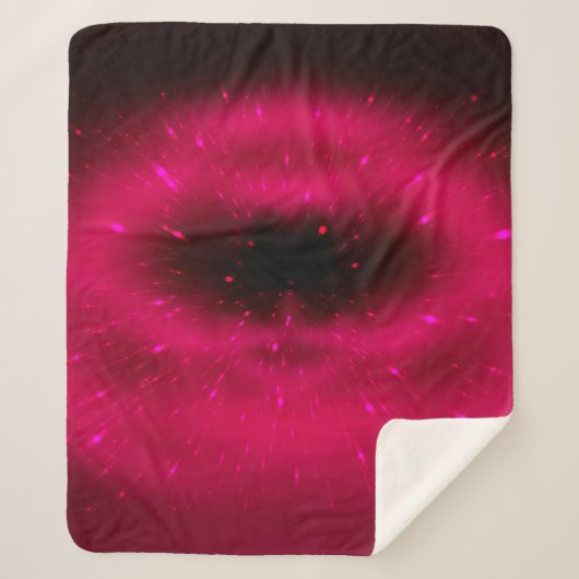 Abstracte roze fractale samenstelling. Magische ex Sherpa Deken (Voorkant)