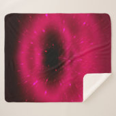 Abstracte roze fractale samenstelling. Magische ex Sherpa Deken (Voorkant (horizontaal))