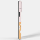 Abstracte roze gele lijnhartkunst Case-Mate iPhone case (Achterkant / Rechts)