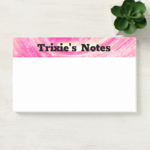 Abstracte Roze Gele Paardebloemen en vuurvliegjes Post-it® Notes