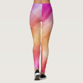 Abstracte roze geometrische achtergrond leggings (Achterkant)
