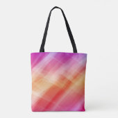 Abstracte roze geometrische achtergrond tote bag (Achterkant)