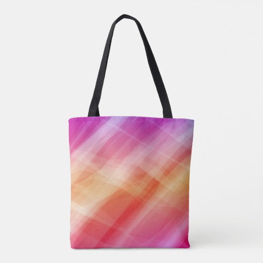Abstracte roze geometrische achtergrond tote bag (Achterkant)