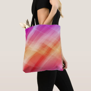 Abstracte roze geometrische achtergrond tote bag