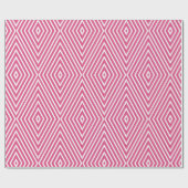 Abstracte roze geometrische golven cadeaupapier (Vlak)