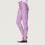 Abstracte roze geometrische patroonverfspatter leggings<br><div class="desc">Rendy roze verfspatter en geometrische vormen.</div>