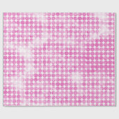 Abstracte roze glinsterende stippen cadeaupapier (Vlak)