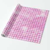 Abstracte roze glinsterende stippen cadeaupapier (Uitgerold)
