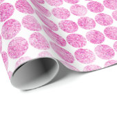 Abstracte roze glinsterende stippen cadeaupapier (Rol Hoek)
