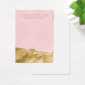 Abstracte Roze Gouden Oorbel Displaykaarten Visitekaartje (Bureau)