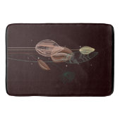 Abstracte roze & gouden tulpen minimalistische bot badmat (Voorkant)