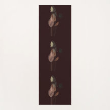 Abstracte roze & gouden tulpen minimalistische bot