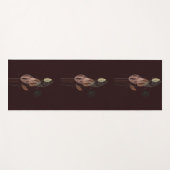 Abstracte roze & gouden tulpen minimalistische bot yogamat (Voorkant (horizontaal))