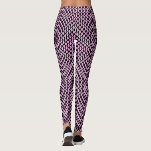 Abstracte roze grafische Leggings voor All-Over Pr (Achterkant)