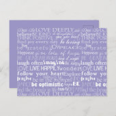 Abstracte roze groene kerstbomen briefkaart (Voorkant / Achterkant)