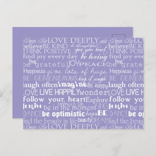 Abstracte roze groene kerstbomen briefkaart (Voorkant / Achterkant)