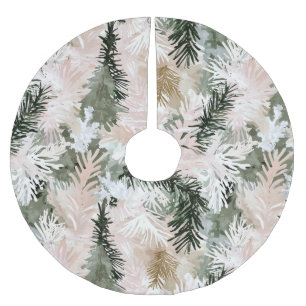 Abstracte roze groene kerstbomen kerstboom rok