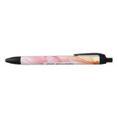 Abstracte Roze Inkt Verf Persoonlijk Zwarte Inkt Pen (Bovenkant)