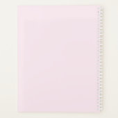 Abstracte roze inktverf modern planner (Achterkant)
