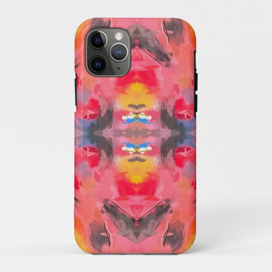 Abstracte roze Kaleidoscoop Case-Mate iPhone Case (Achterkant)