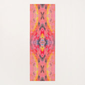 Abstracte roze Kaleidoscoop Yogamat (Achterkant)