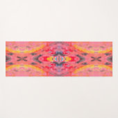 Abstracte roze Kaleidoscoop Yogamat (Voorkant (horizontaal))