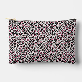 Abstracte Roze Leopard Patroon Print Cut Naaizak Etui
