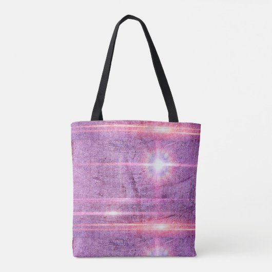 Abstracte roze lichtvlokken tote bag (Achterkant)