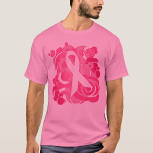 Abstracte roze lintproducten t-shirt