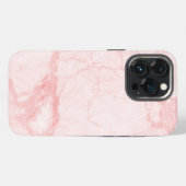 Abstracte roze marmer iPhone hoesje (Achterkant horizontaal)