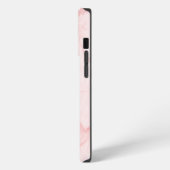 Abstracte roze marmer iPhone hoesje (Linkerkant)