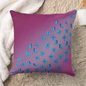 Abstracte Roze Moonbeams en Vlinders Kussen (Deken)